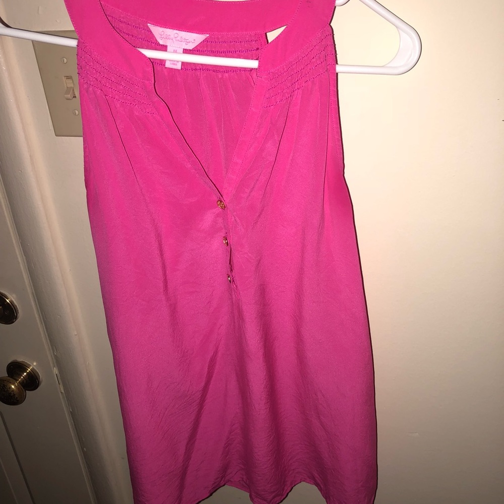 Lilly Pulitzer Pink Bailey blouse